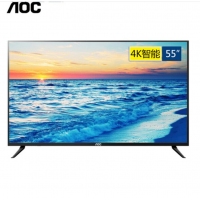 AOC 55英寸 4K超高清wifi智能網(wǎng)絡液晶平板電視機 智能電視 55英寸4k智能款+掛架