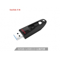 閃迪 CZ48 32GB USB3.0 U盤至尊高速 黑色 讀速100MB/s 經(jīng)典USB3.0 U盤