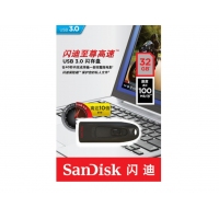 閃迪 CZ48 32GB USB3.0 U盤至尊高速 黑色 讀速100MB/s 經(jīng)典USB3.0 U盤