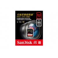  閃迪SanDisk 64G相機(jī)sd卡u3 128G內(nèi)存卡4k閃存95m/s 佳能尼康微單反攝像儲(chǔ)存卡 64G SDXC