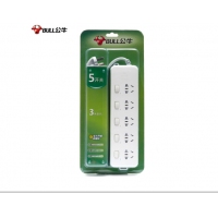 公牛（BULL）GN-312 插座/插線板/插排/排插/接線板/拖線板 5位分控全長(zhǎng)3米 超功率保護(hù)插座