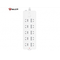 Bull公牛正品插座超功率強化多功能智能多孔大插排帶過載保護電源排插接線板插板插線板拖線板 5米10插位