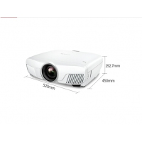 愛普生（EPSON）投影儀家用3D高清1080p家庭影院投影機(jī) CH-TW8300(高對比度 1080P) 標(biāo)配+經(jīng)科100英寸高清窄邊畫框幕