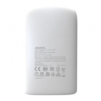ADATA/威剛 P10050V 10050M毫安充電寶手機(jī)移動電源雙USB接口 帶LED照明功能 白色