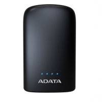 ADATA/威剛 P10050V 10050M毫安充電寶手機(jī)移動(dòng)電源雙USB接口 帶LED照明功能 黑色