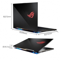 ROG 冰刃3SPlus 17.3英寸 144Hz 3ms 防炫光霧面屏游戲筆記本電腦 冰刃3SPlus i7-8750H/RTX2070 144Hz 3ms 72% 16G 512G