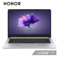 華為 榮耀MagicBook 英特爾酷睿i7 14英寸輕薄窄邊框筆記本電腦 i7-8550/8G/256G/MX150-2G/14寸 冰河銀