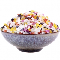 五色花米飯?jiān)颇咸禺a(chǎn)彩色米羅平產(chǎn)布依族五色米純植物染色 花米飯