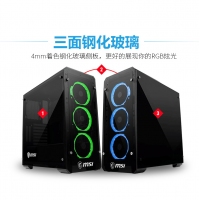 微星MAG PYLON水晶塔電腦ATX中塔豎插側(cè)透主機箱