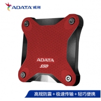 威剛（ADATA）移動硬盤 固態(tài)（PSSD) USB3.1 SD600Q 紅色 480GB