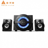金河田（Golden field） Q80 電腦音響臺式筆記本多媒體家用低音炮 黑色藍(lán)牙版