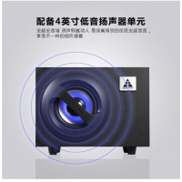 金河田（Golden field） A3電腦音箱 多媒體音響 電腦臺式機筆記本低音炮音響 黑色