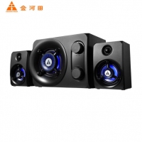 金河田（Golden field） Q30電腦音箱 多媒體藍(lán)牙音響 臺式電腦 筆記本低音炮重低音 Q30 黑色音箱