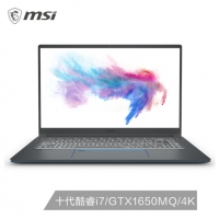 微星（msi） Prestige 15 15.6英寸輕薄設(shè)計師筆記本電腦(十代酷睿i7 16G*2 1TB SSD GTX 1650MQ 4K 雙雷電3)（Prestige 15 A10SC-219CN）