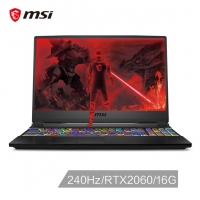 微星(msi)GE65 15.6英寸游戲本240Hz電競屏(i7-9750H 16G 512GB SSD RTX2060 6G 賽睿單鍵RGB 黑)（GE65 Raider 9SE-206CN）