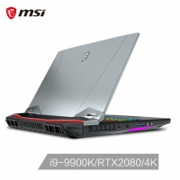 微星(msi)GT76 17.3英寸旗艦游戲筆記本電腦(九代i9-9900K 32G*2 1T+512G 2 SSD RTX2080 8G 4K UHD)黑（GT76 Titan DT 9SG-048CN）