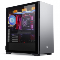 aigo愛國者YOGO K1鈦灰色 超高兼容性 9風(fēng)扇位 電腦機箱（支持E-ATX/ATX主板/雙360水冷/鋼化玻璃