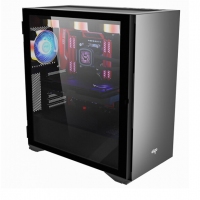 aigo愛國者YOGO K1鈦灰色 超高兼容性 9風(fēng)扇位 電腦機箱（支持E-ATX/ATX主板/雙360水冷/鋼化玻璃