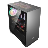 愛國(guó)者（aigo）YOGO M2鈦灰色 游戲藥丸MINI電腦機(jī)箱（支持M-ATX主板/240水冷/側(cè)拉式鋼化玻璃）