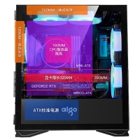 愛國(guó)者（aigo）YOGO M2鈦灰色 游戲藥丸MINI電腦機(jī)箱（支持M-ATX主板/240水冷/側(cè)拉式鋼化玻璃）