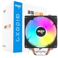 aigo愛國者冰鋒400V PRO 風(fēng)扇CPU散熱器RGB炫彩電腦臺(tái)式機(jī)靜音多平臺(tái)散熱器