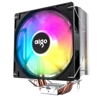 aigo愛國者冰鋒400V PRO 風(fēng)扇CPU散熱器RGB炫彩電腦臺(tái)式機(jī)靜音多平臺(tái)散熱器