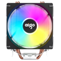 aigo愛國者冰鋒400V PRO 風(fēng)扇CPU散熱器RGB炫彩電腦臺(tái)式機(jī)靜音多平臺(tái)散熱器
