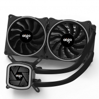aigo愛國者冰塔V240 彩虹版 一體式水冷CPU散熱器(PWM智能溫控風(fēng)扇/全平臺支持/靜音陶瓷軸承/附硅脂）