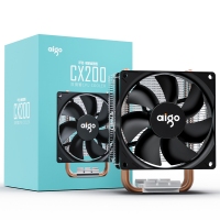 愛國者CX200處理器風(fēng)扇雙銅管散熱器電腦臺式靜音