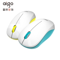 愛國者M35 2.4G無線鼠標(biāo) 電腦辦公臺式筆記本便攜無線鼠標(biāo)（白黃色）