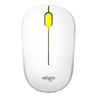 愛國者M35 2.4G無線鼠標(biāo) 電腦辦公臺式筆記本便攜無線鼠標(biāo)（白黃色）