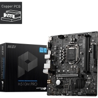 微星(MSI)H510M PRO電腦主板 支持CPU 10400F/11400F/11700(INTEL H510/LGA 12