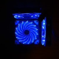 天極風(fēng)15燈12CM（藍(lán)燈）工包機(jī)箱風(fēng)扇