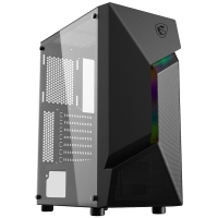 新品微星(MSI)PAG SHIELD 100L 龍菱側(cè)透 黑色游戲辦公臺式電腦主機atx機箱