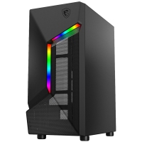 新品微星(MSI)PAG SHIELD 100L 龍菱側(cè)透 黑色游戲辦公臺式電腦主機atx機箱