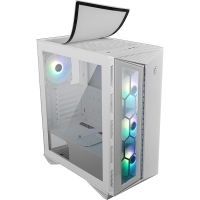 微星 MPG GUNGNIR 110R WHITE 氪金槍2 機(jī)箱臺(tái)式機(jī)DIY全側(cè)透游戲電腦家游戲電競(jìng)水冷主機(jī)箱