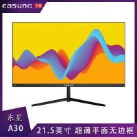 東星 A30 21.5寸 黑色平面超薄無邊框顯示器 V型底座 VGA+HDMI