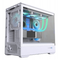 愛(ài)國(guó)者（aigo）星璨 嵐 白色 游戲電腦主機(jī)箱 支持360水冷/M-ATX主板//四面快拆/270°海景房