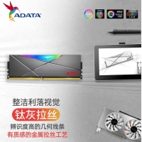 威剛龍耀DT50 64G-3200(32GX2)RGB燈條（鈦灰）套條馬甲
