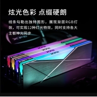 威剛龍耀DT50 64G-3200(32GX2)RGB燈條（鈦灰）套條馬甲