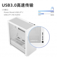 愛國(guó)者（aigo）YOGO M8 PRO白色 玻璃側(cè)透臺(tái)式機(jī)電腦主機(jī)箱（E-ATX主板/雙360水冷位/9風(fēng)扇位/40系顯卡）