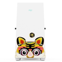 愛國者（aigo）YOGO K1白色 華風(fēng)少女 寅虎娘定制版 前/頂360水冷/ E-ATX/ATX主板/豎裝顯卡/玻璃側(cè)透