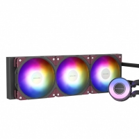 愛國者（aigo）冰魄系列CP360黑色ARGB版 一體式CPU水冷散熱器 支持1700/AM5