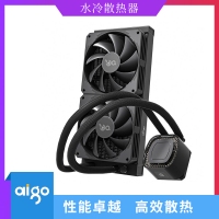 愛國者散熱器 冰魄W240一體式水冷CPU散熱器（支持1700平臺/9扇葉溫控風扇/超大風量/LED發(fā)光冷頭/含硅脂）