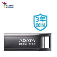 威剛（ADATA）UR340 金屬 黑色 32GB 高速傳輸U(kuò)盤USB3.2接口 招標(biāo)投標(biāo)電腦辦公車載音箱存儲(chǔ)商務(wù)優(yōu)盤
