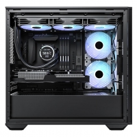 愛國者 W10 黑色 中塔式電腦機(jī)箱 支持MATX主板/頂置360水冷位/鋼化玻璃側(cè)板【MATX/頂置360水冷】