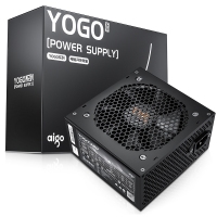 愛國者（aigo) YOGO380 直出線【額定230W】 黑色 電腦開關(guān)電源 品質(zhì)電容/寬幅設(shè)計(jì)/不虛標(biāo)