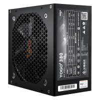 愛國者（aigo) YOGO380 直出線【額定230W】 黑色 電腦開關(guān)電源 品質(zhì)電容/寬幅設(shè)計(jì)/不虛標(biāo)