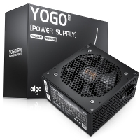 愛國(guó)者（aigo) YOGO850 直出線【額定700W】 黑色 電腦開關(guān)電源 品質(zhì)電容/寬幅設(shè)計(jì)/不虛標(biāo)