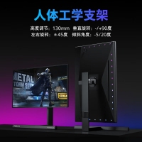 飛利浦（PHILIPS）279M1RVE 27英寸電競(jìng)顯示器4K 144Hz NanoIPS屏 Type-C AI燈效 內(nèi)置音箱